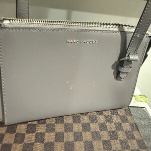 Marc Jacobs Gray Crossbody Bag pre loved shoulder bag slate gray